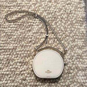 Coach Cream Round Crossbody Bag